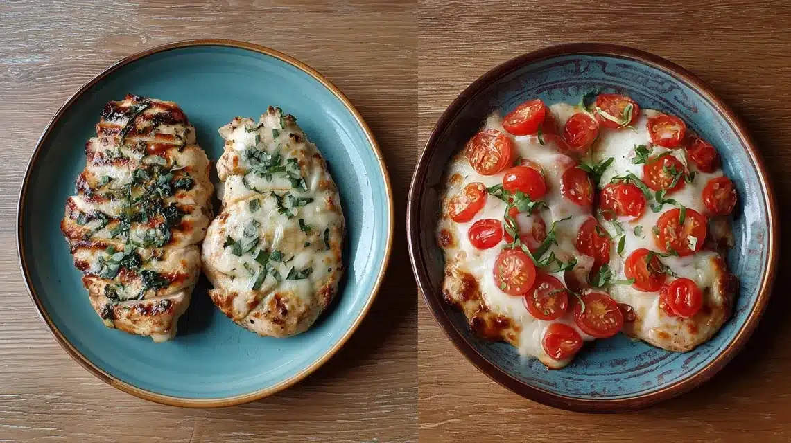 Olive Garden vs homemade grilled chicken Margherita calorie comparison