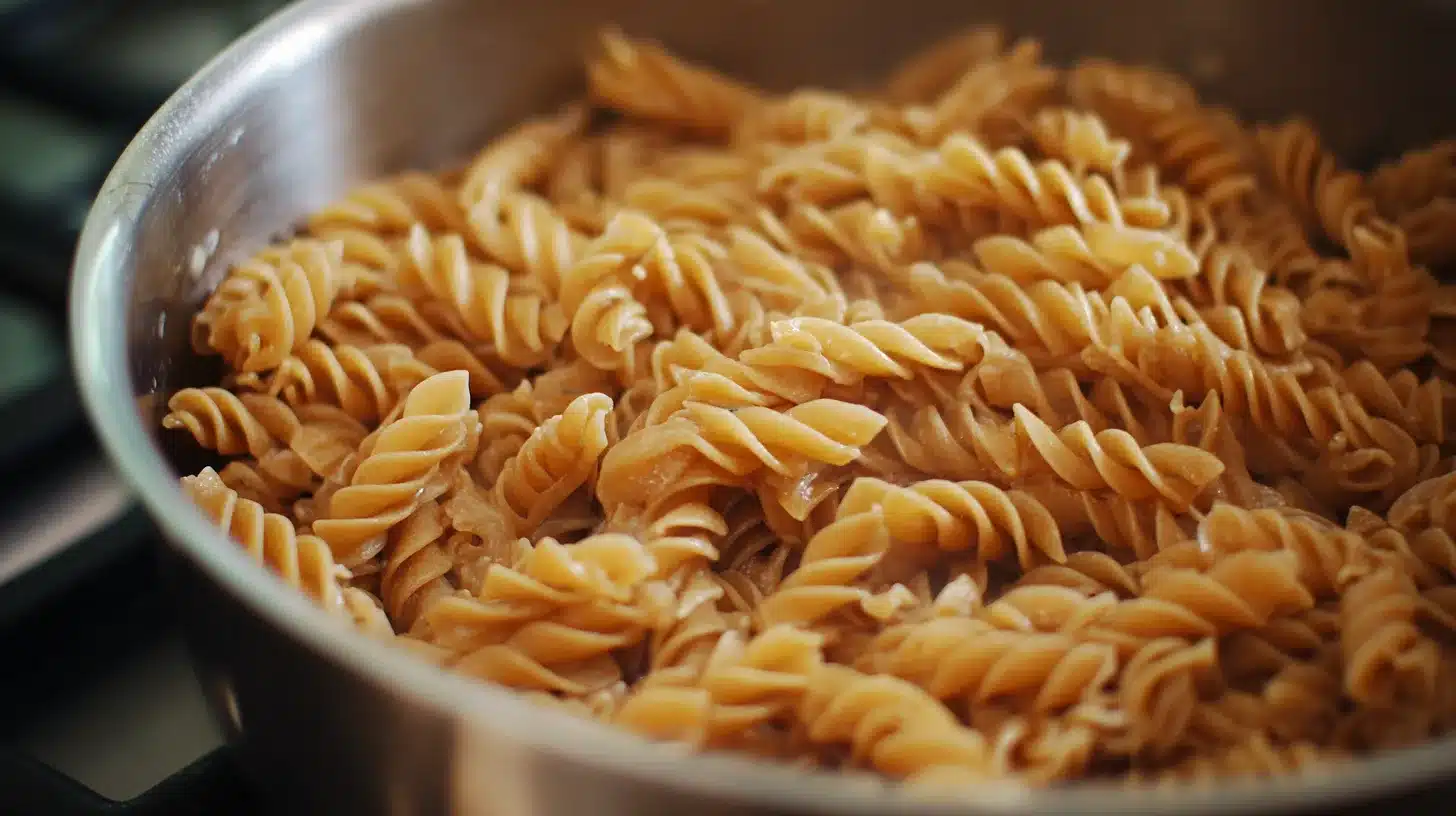 Pasta cooking for chicken sausage pasta