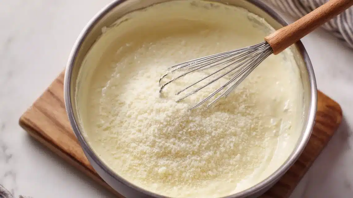Mixing coating for hellmann’s parmesan crusted chicken