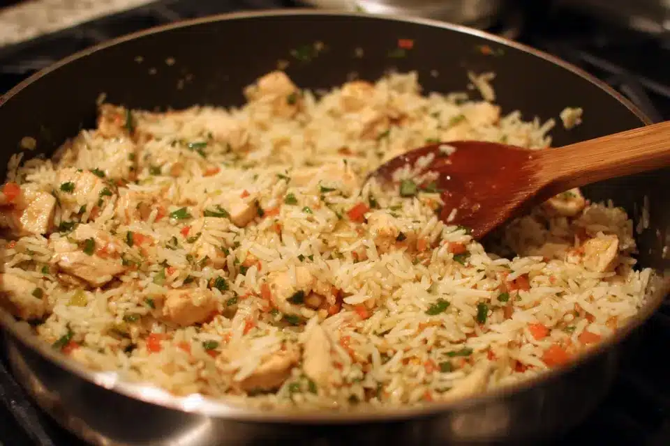 Garlic adds depth to Cajun Chicken and Rice