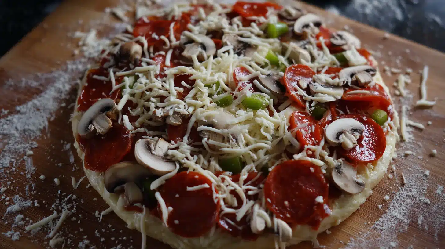 Adding toppings to chicken crust pizza near me