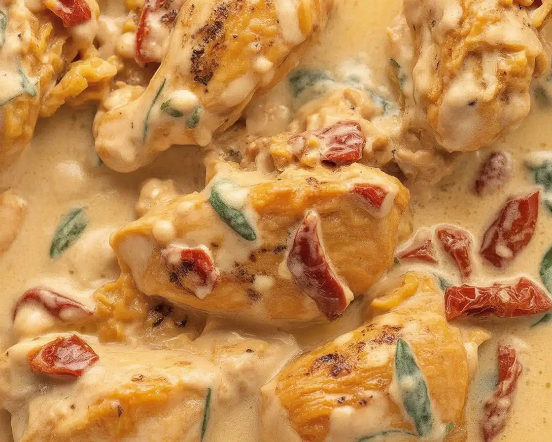 Easy Marry Me Chicken Recipe with creamy tomato sauce and tender chicken breasts.