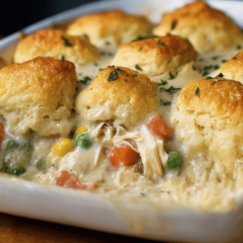 healthy chicken pot pie casserole recipe