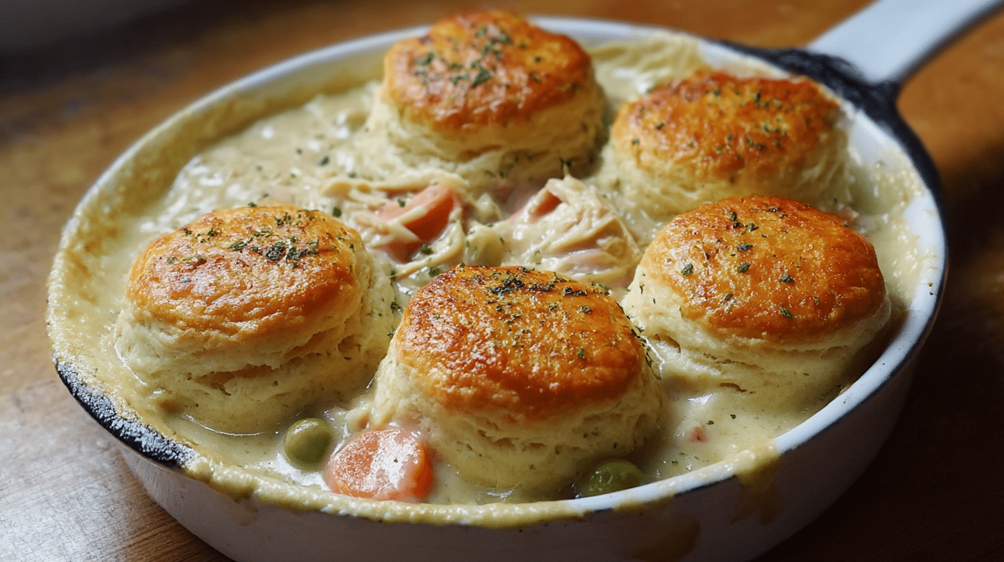 Chicken Pot Pie With Biscuits