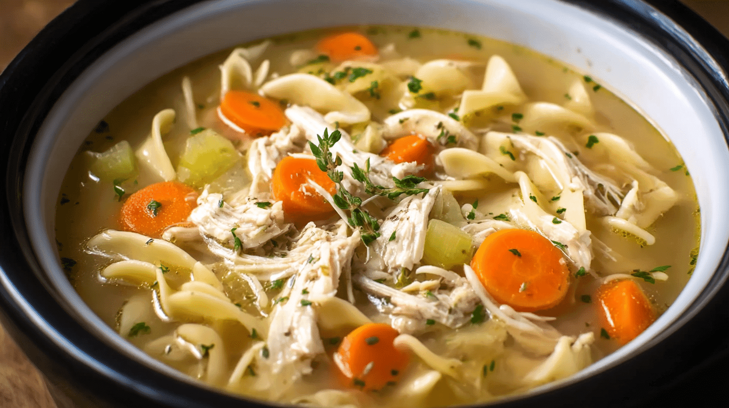 healthy crockpot chicken noodle soup recipes