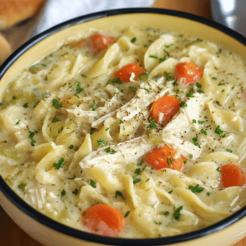 Creamy Chicken Noodle Soup Crock Pot