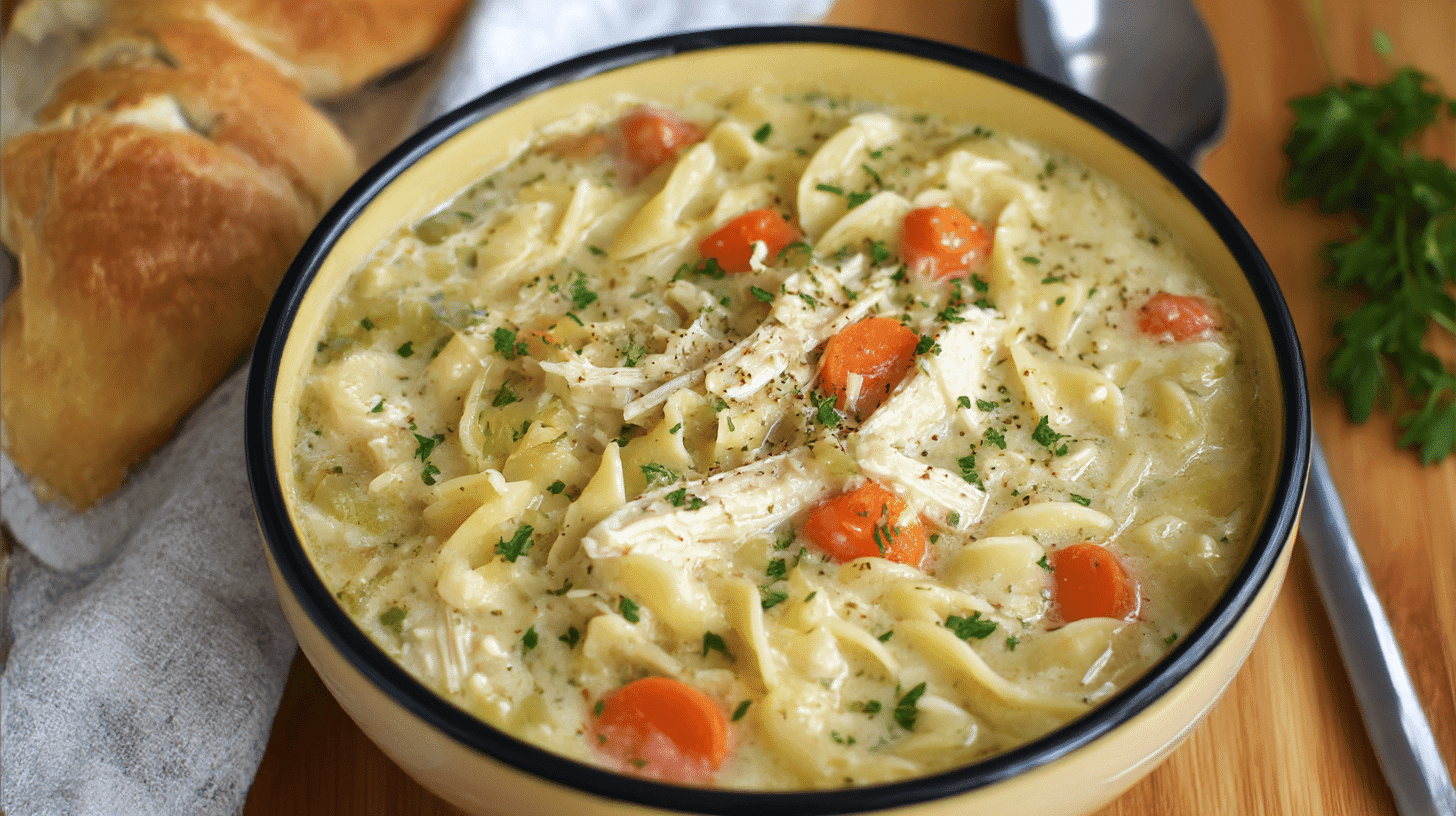 Creamy Chicken Noodle Soup Crock Pot