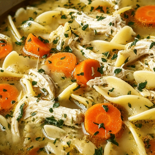 Easy Chicken Noodle Soup Recipe Stovetop