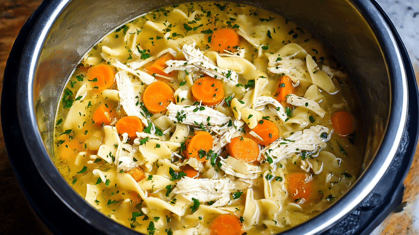 healthy Instant Pot Chicken Noodle Soup