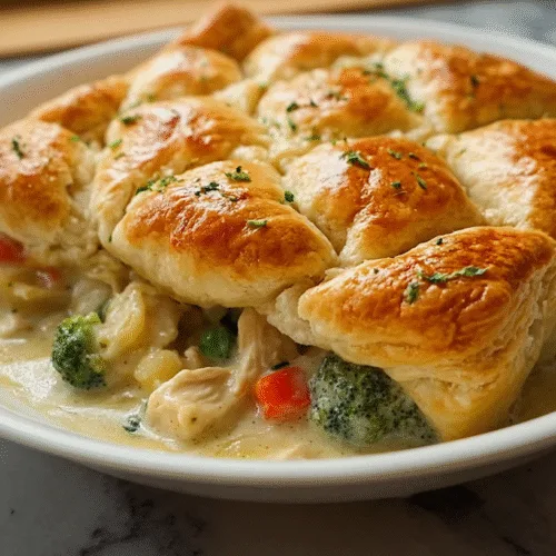 Biscuit Chicken Pot Pie