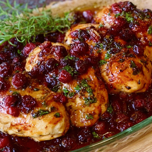 Cranberry Chicken Baked