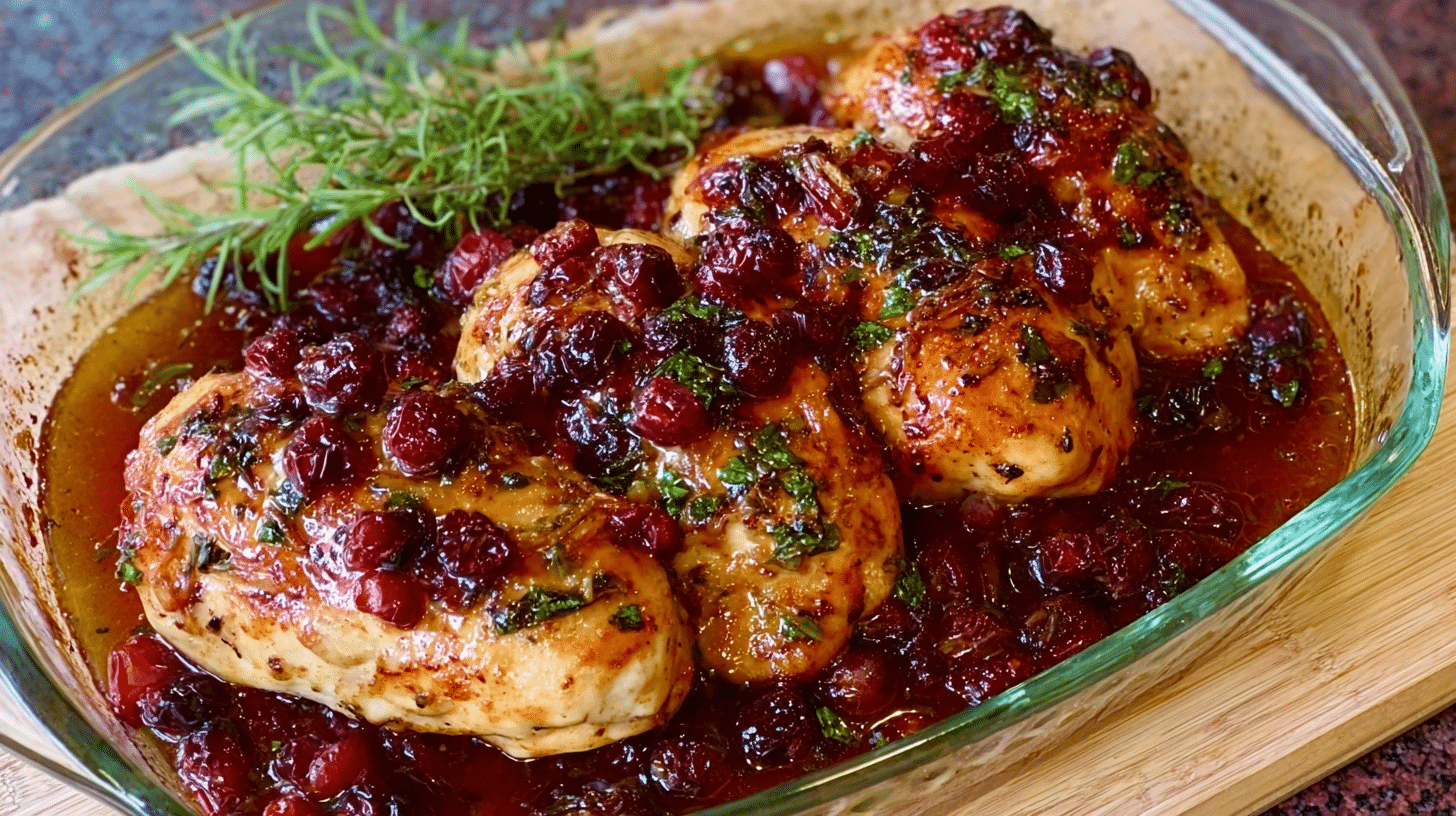 Cranberry Chicken Baked