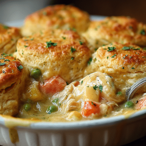 Cheddar Bay Biscuit Chicken Pot Pie