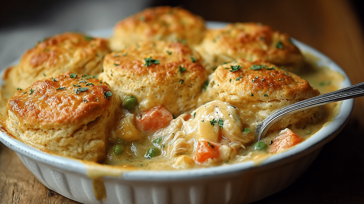 Cheddar Bay Biscuit Chicken Pot Pie