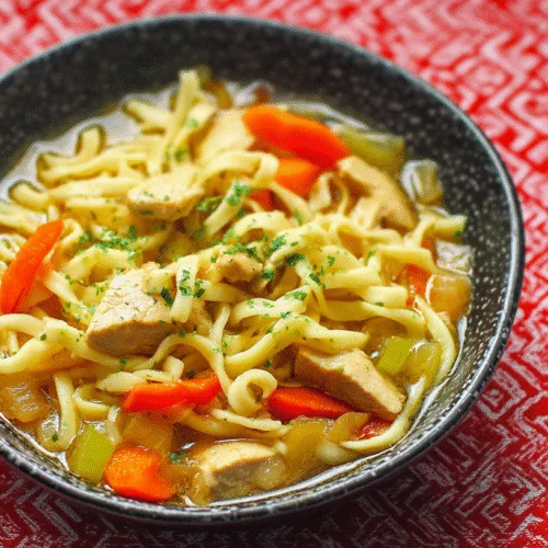 homemade chicken and noodles