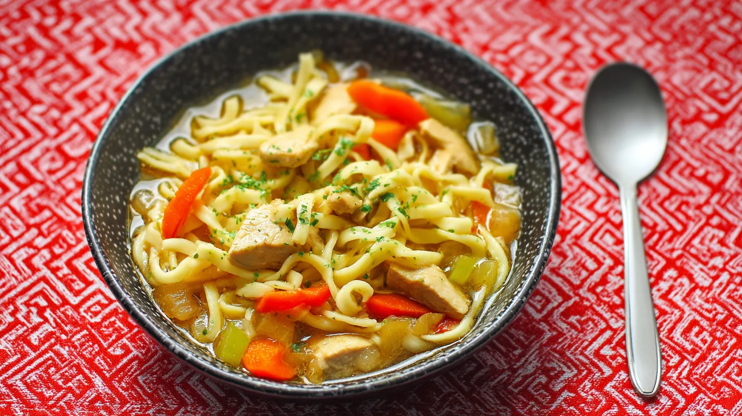 homemade chicken and noodles