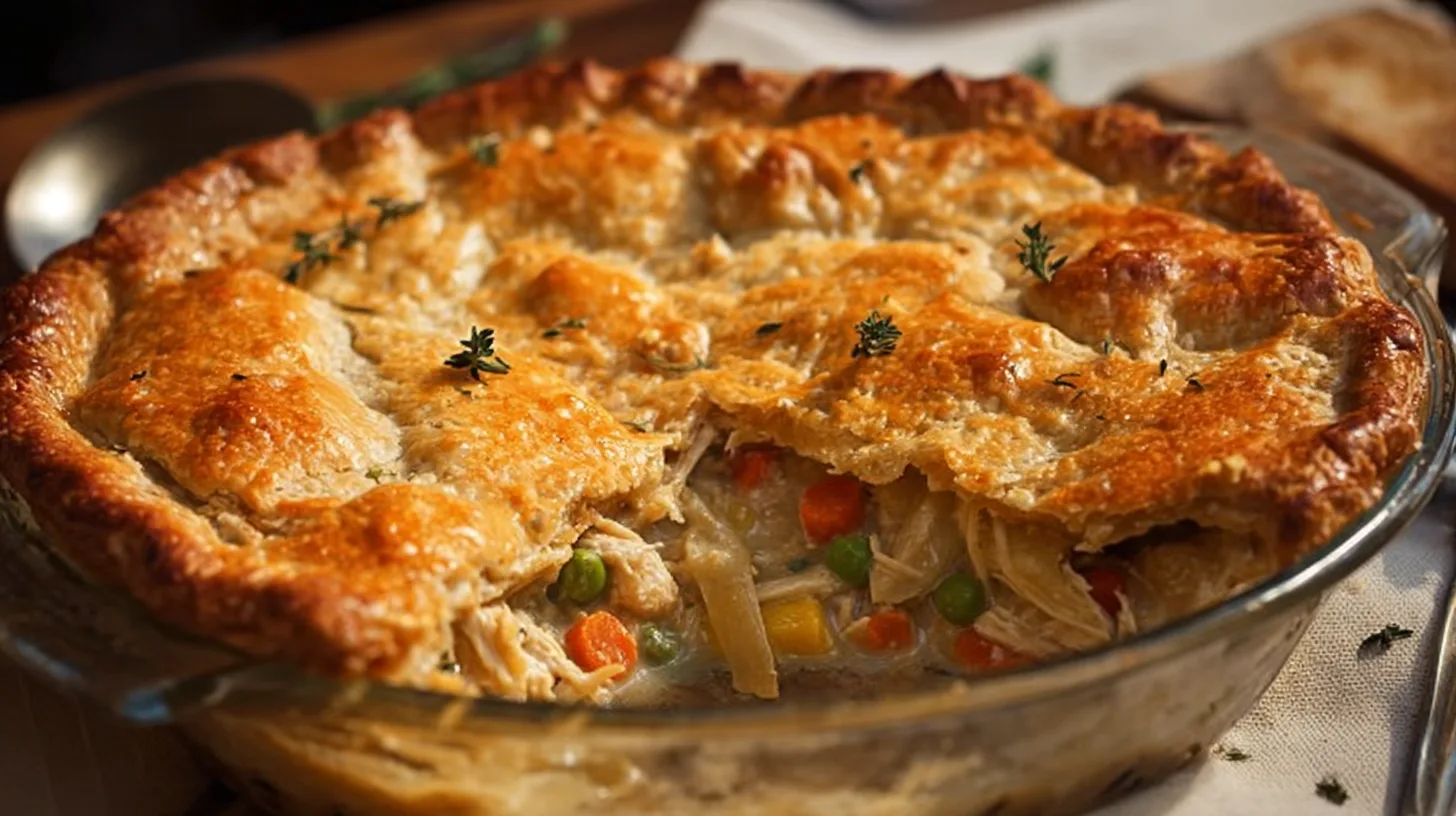 easy chicken pot pie casserole recipe