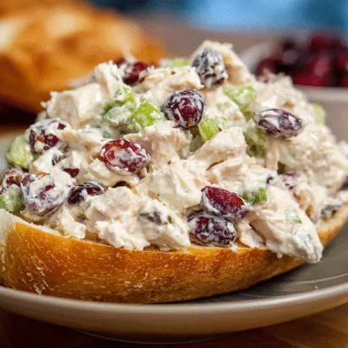 chicken salad with pecans and cranberries