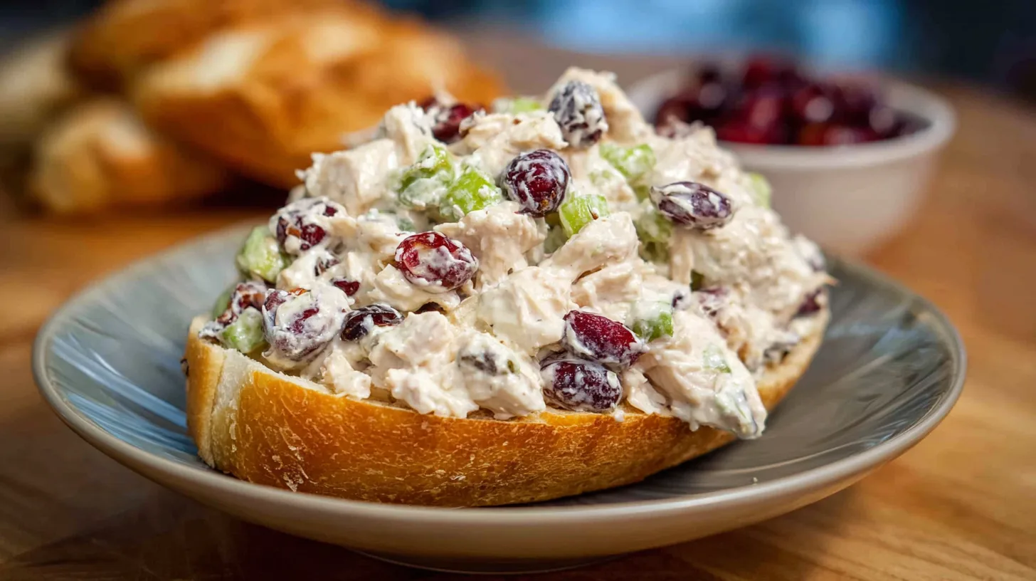 chicken salad with pecans and cranberries
