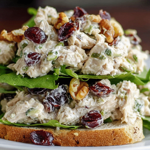 Cranberry Walnut Chicken Salad