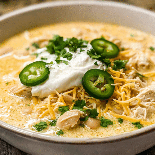 White Chicken Chili With Cream Cheese