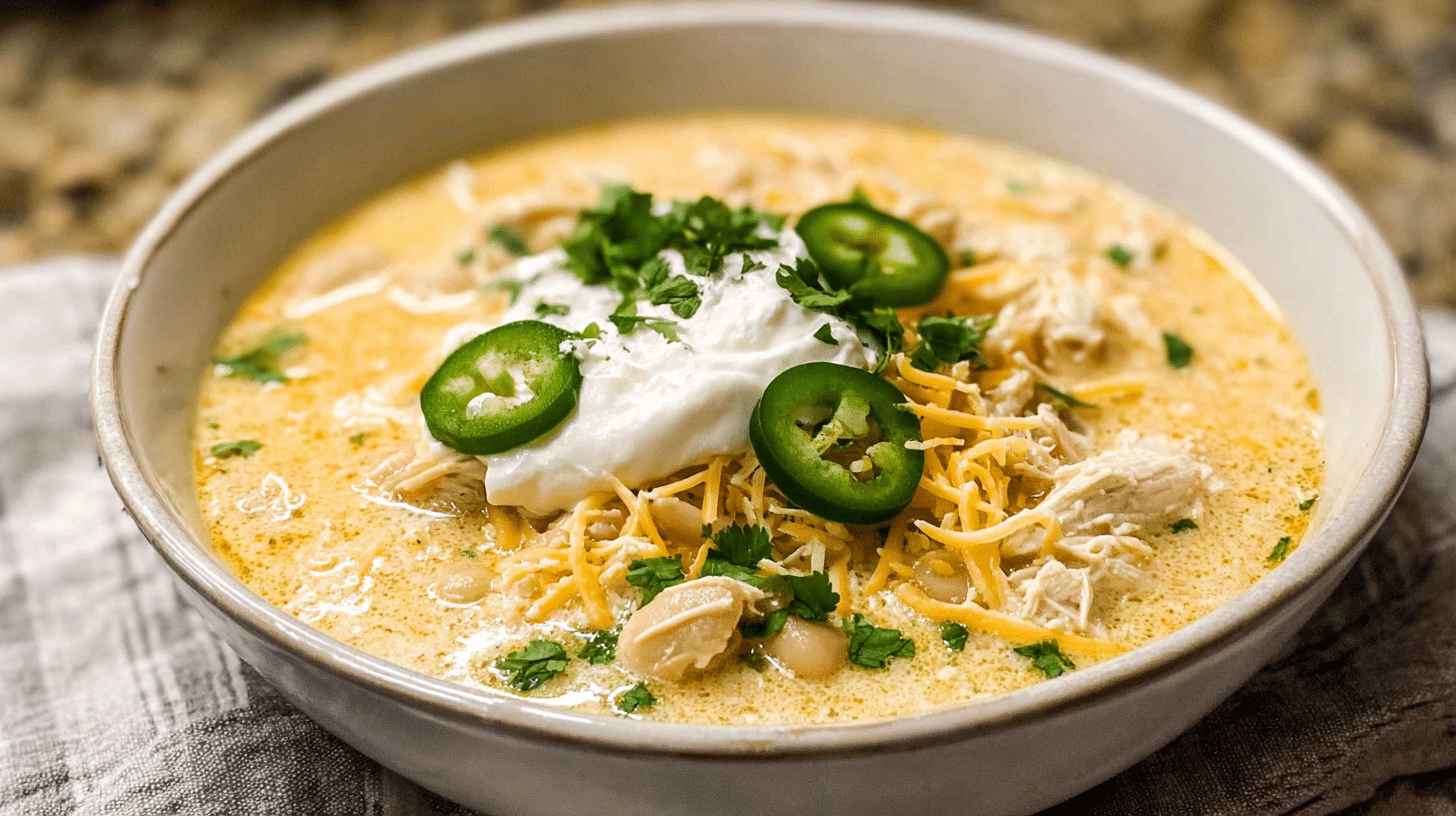 White Chicken Chili With Cream Cheese
