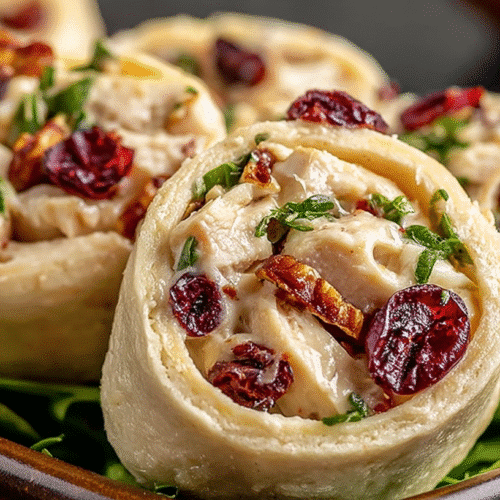 Chicken Cranberry Pinwheels