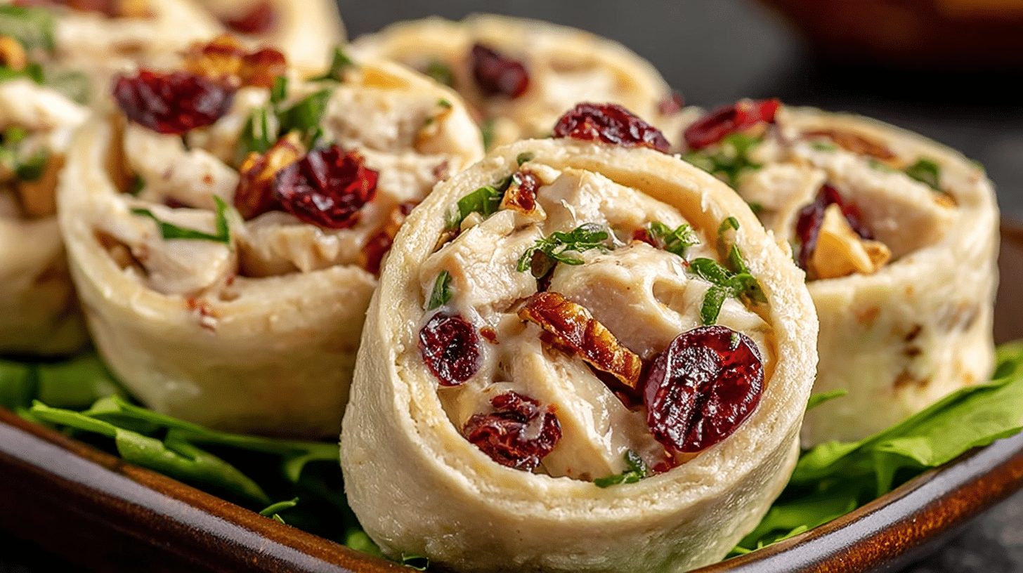 Chicken Cranberry Pinwheels