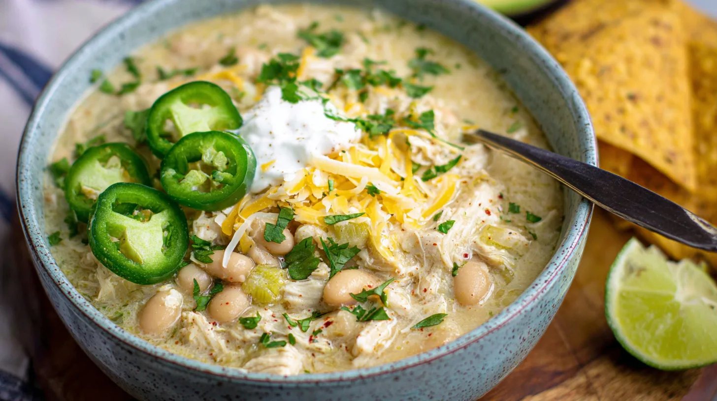 White Chicken Chili With Cream Cheese crockpot