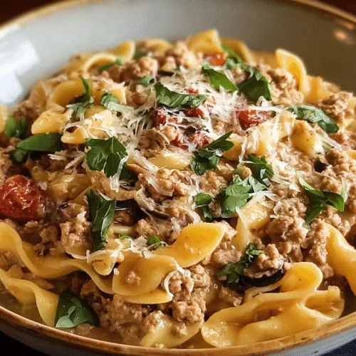 Ground Turkey Pasta