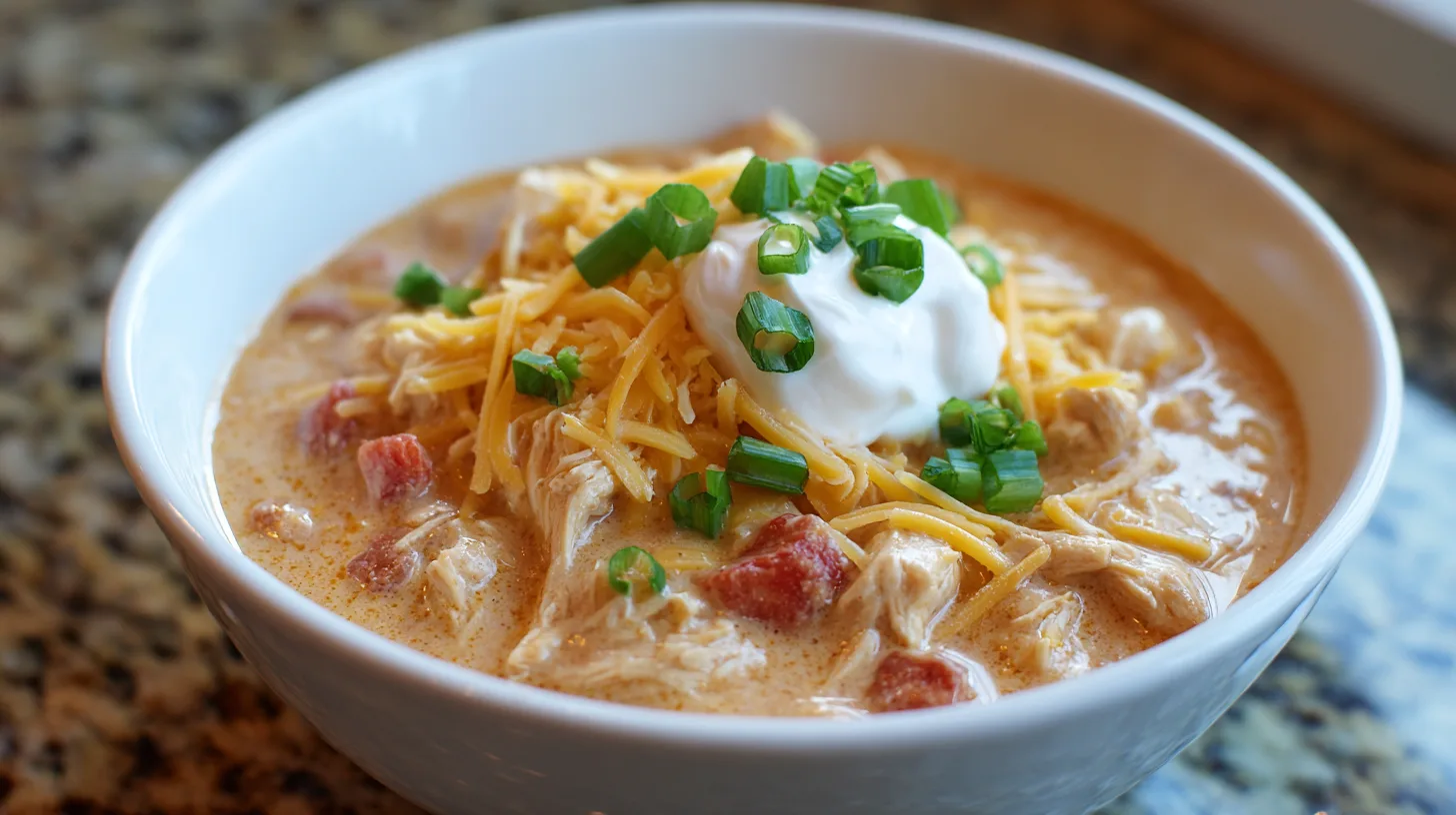 Crock Pot Cream Cheese Chicken Chili