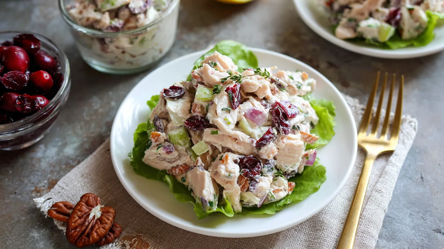 Cranberry Almond Chicken Salad