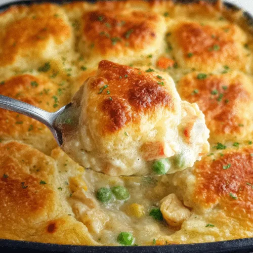 chicken pot pie with red lobster biscuits