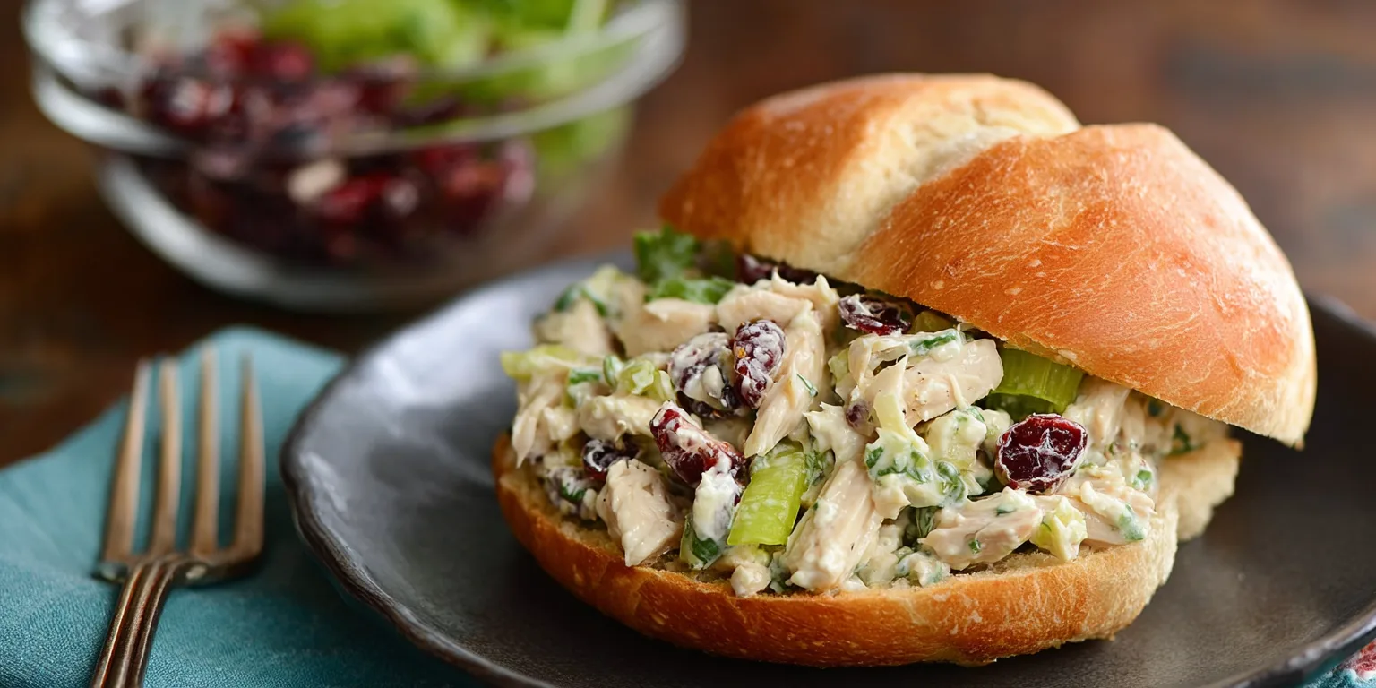 chicken salad with craisins and pecans