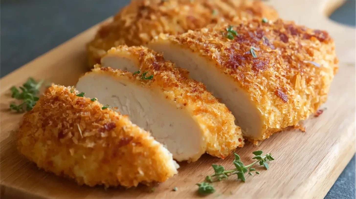 EASY Crispy Oven Baked Chicken Breasts