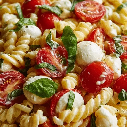 Easy Caprese Pasta Salad