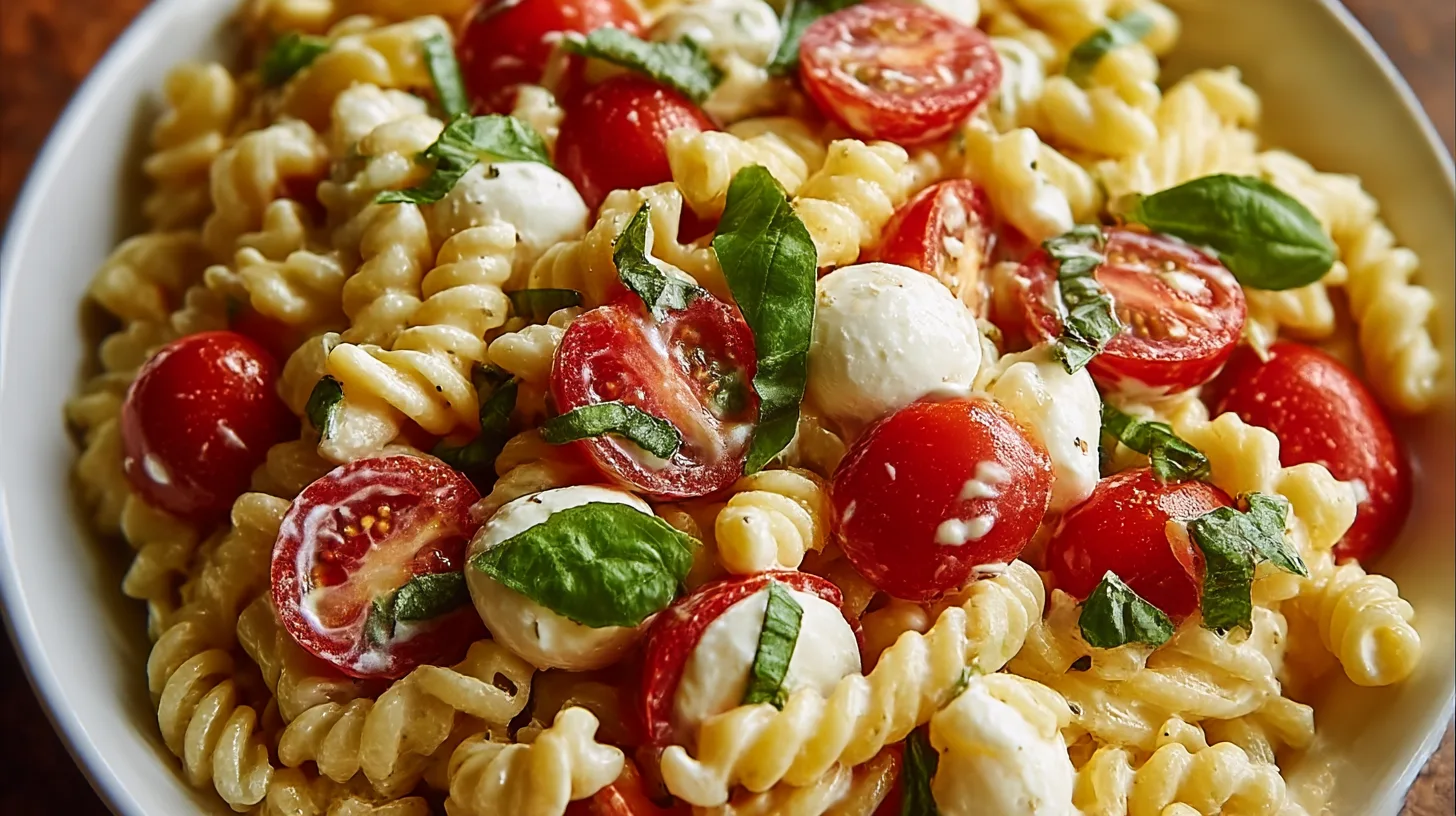 Easy Caprese Pasta Salad