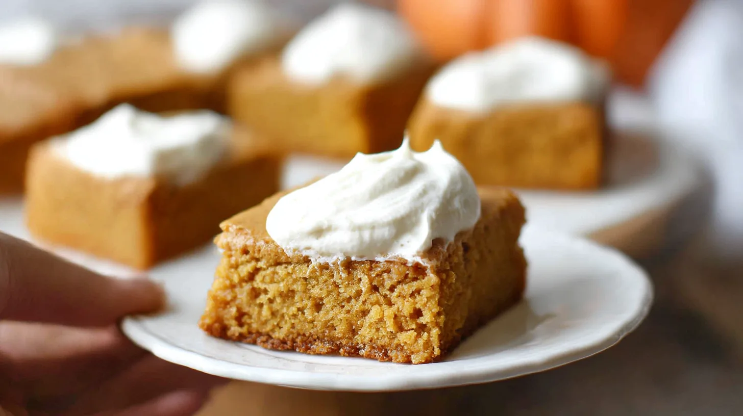 Pumpkin Bars with Cake Mix