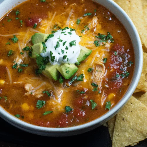 Easiest Chicken Tortilla Soup Recipe