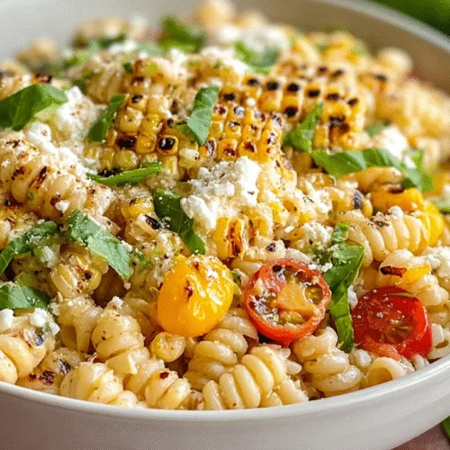 Creamy Street Corn Pasta Salad