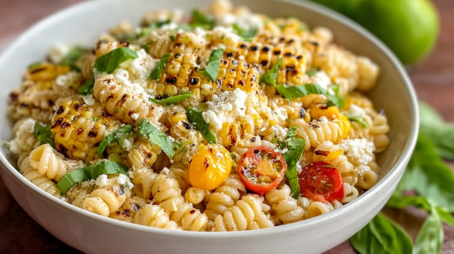 Creamy Street Corn Pasta Salad