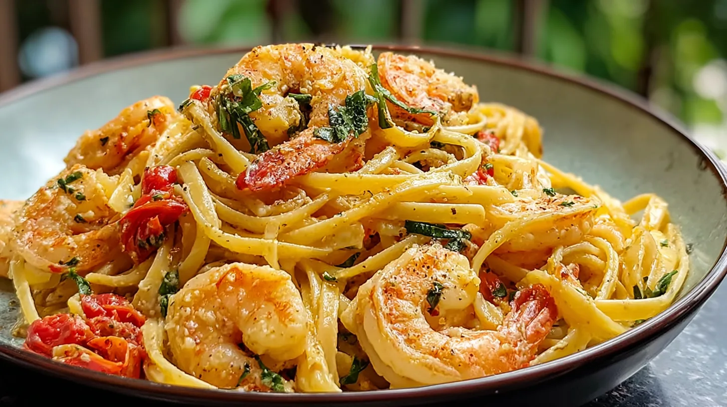 Jamaican Shrimp Pasta A Creamy Delight