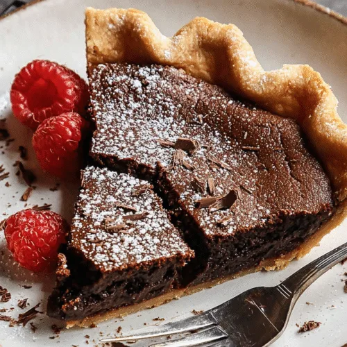 Dark Chocolate Chess Pie