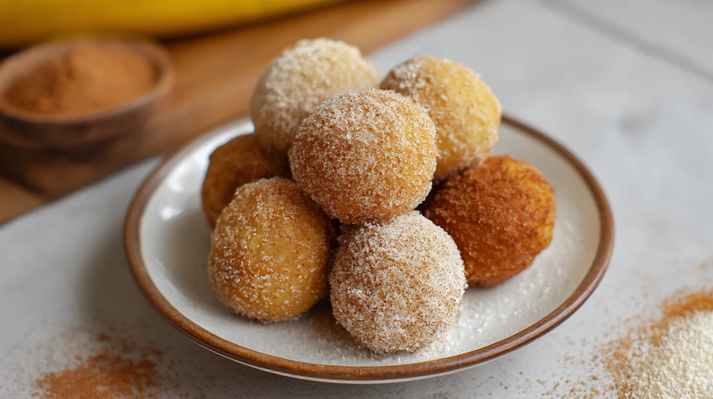 2 Ingredient Banana Donut Holes