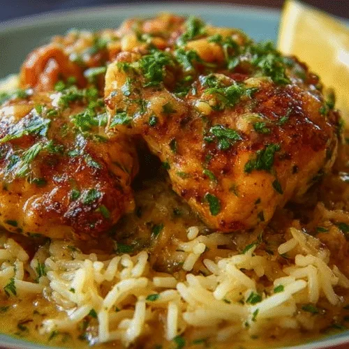 Smothered Chicken and Rice