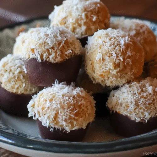 Easy No Bake Chocolate Coconut Treats