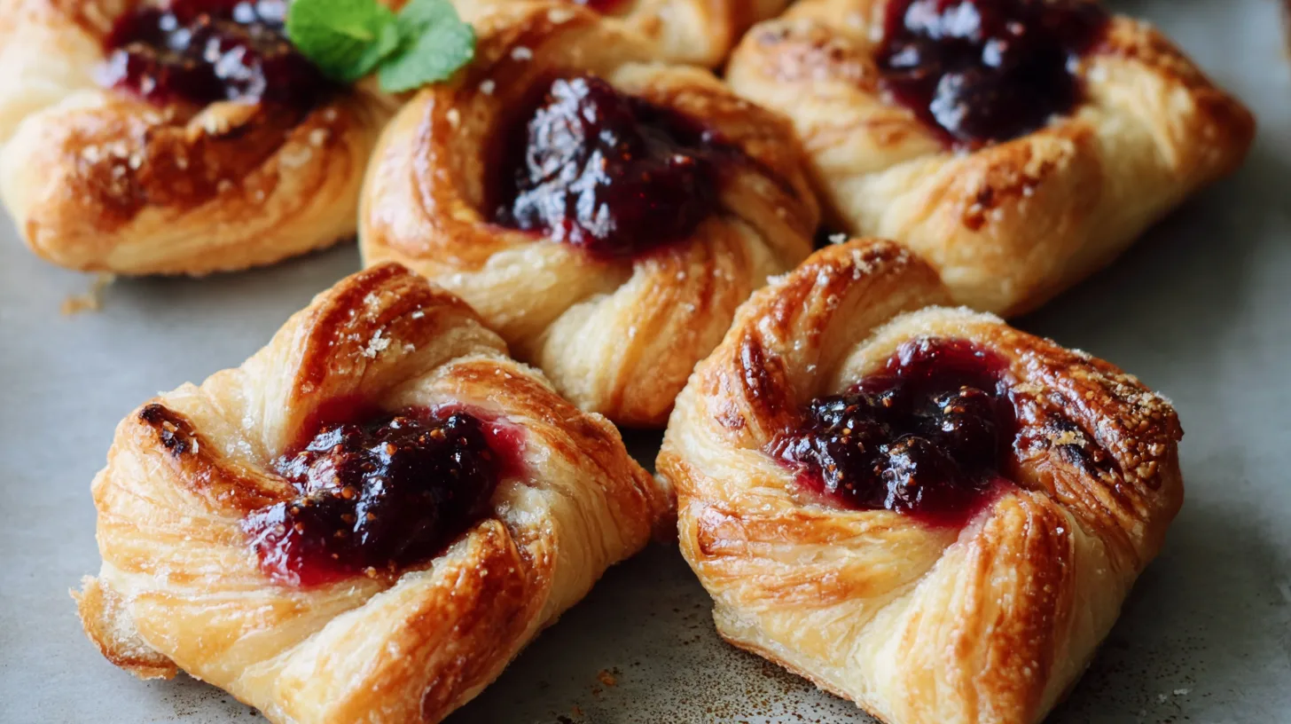 jam puff pastry tarts