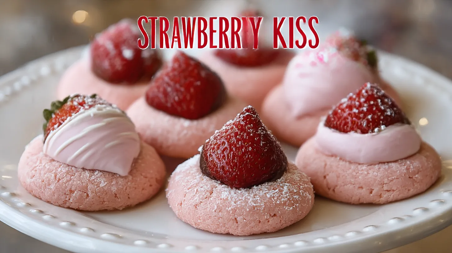 Strawberry Kiss Cookies Recipe