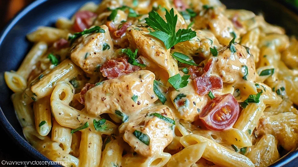 Creamy Italian Chicken Pasta bake