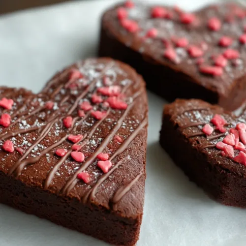 Heart Shaped Brownies Recipe